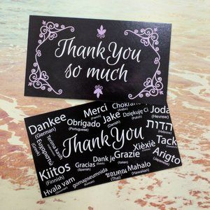 250 Pcs Poshmark Seller Business Thank You Cards